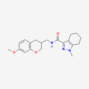 molecular formula C20H25N3O3 B5668350 N-[(7-methoxy-3,4-dihydro-2H-chromen-3-yl)methyl]-1-methyl-4,5,6,7-tetrahydro-1H-indazole-3-carboxamide 