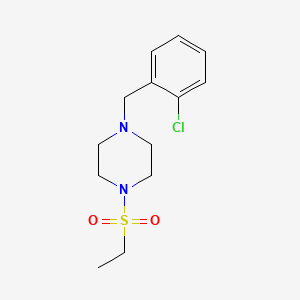 molecular formula C13H19ClN2O2S B5668355 1-(2-chlorobenzyl)-4-(ethylsulfonyl)piperazine 