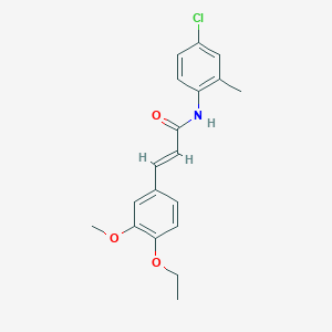 molecular formula C19H20ClNO3 B5668372 N-(4-chloro-2-methylphenyl)-3-(4-ethoxy-3-methoxyphenyl)acrylamide 