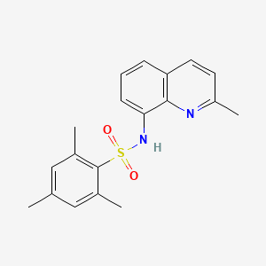 molecular formula C19H20N2O2S B5668419 2,4,6-trimethyl-N-(2-methyl-8-quinolinyl)benzenesulfonamide CAS No. 15011-27-5