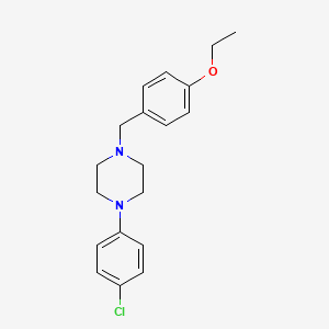 molecular formula C19H23ClN2O B5668426 1-(4-chlorophenyl)-4-(4-ethoxybenzyl)piperazine CAS No. 321673-44-3