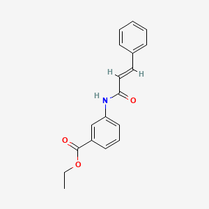 molecular formula C18H17NO3 B5668456 ethyl 3-(cinnamoylamino)benzoate 