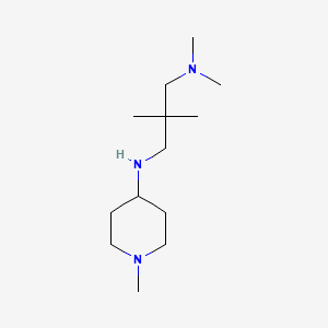 molecular formula C13H29N3 B5668536 N,N,2,2-tetramethyl-N'-(1-methyl-4-piperidinyl)-1,3-propanediamine 
