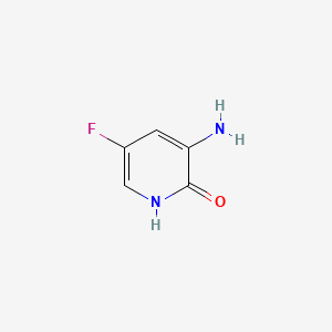 molecular formula C5H5FN2O B566854 3-Amino-5-fluoropyridin-2-ol CAS No. 1261923-85-6