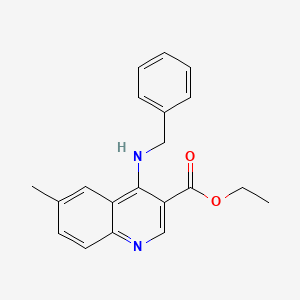 ethyl 4-(benzylamino)-6-methyl-3-quinolinecarboxylate