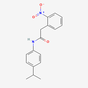molecular formula C17H18N2O3 B5668597 N-(4-isopropylphenyl)-2-(2-nitrophenyl)acetamide 