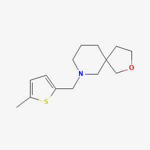 molecular formula C14H21NOS B5668607 7-[(5-methyl-2-thienyl)methyl]-2-oxa-7-azaspiro[4.5]decane 