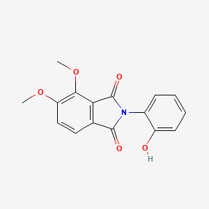molecular formula C16H13NO5 B5668646 2-(2-hydroxyphenyl)-4,5-dimethoxy-1H-isoindole-1,3(2H)-dione 