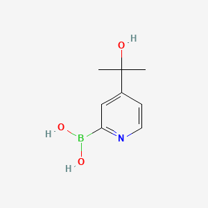 B566865 (4-(2-Hydroxypropan-2-yl)pyridin-2-yl)boronic acid CAS No. 1310385-00-2