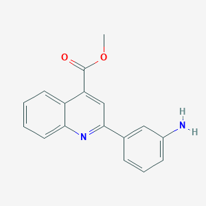 molecular formula C17H14N2O2 B5668653 methyl 2-(3-aminophenyl)-4-quinolinecarboxylate CAS No. 5344-03-6