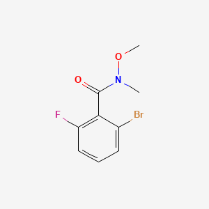 molecular formula C9H9BrFNO2 B566869 2-Bromo-6-fluoro-N-methoxy-N-methylbenzamide CAS No. 1341037-81-7