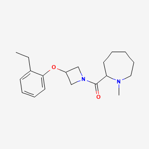 molecular formula C19H28N2O2 B5668731 2-{[3-(2-ethylphenoxy)-1-azetidinyl]carbonyl}-1-methylazepane 