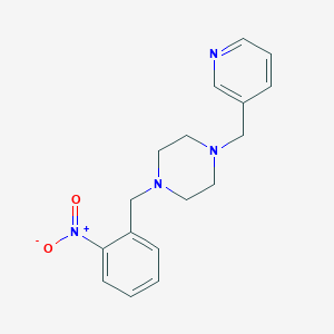 molecular formula C17H20N4O2 B5668764 1-(2-nitrobenzyl)-4-(3-pyridinylmethyl)piperazine 
