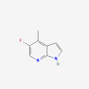 molecular formula C8H7FN2 B566877 5-Fluoro-4-methyl-1H-pyrrolo[2,3-b]pyridine CAS No. 1228666-30-5