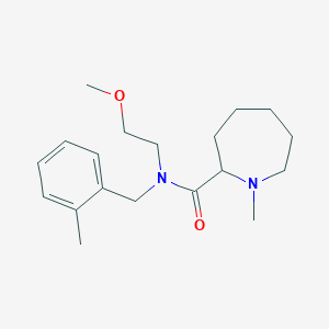 molecular formula C19H30N2O2 B5668782 N-(2-methoxyethyl)-1-methyl-N-(2-methylbenzyl)-2-azepanecarboxamide 