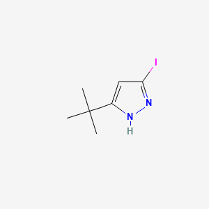 molecular formula C7H11IN2 B566881 5-tert-Butyl-3-iodo-1H-pyrazole CAS No. 1218791-05-9