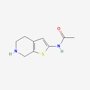 molecular formula C9H12N2OS B566883 N-(4,5,6,7-tetrahydrothieno[2,3-c]pyridin-2-yl)acetamide CAS No. 1369966-94-8