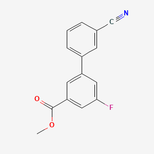 molecular formula C15H10FNO2 B566884 Methyl 3-(3-cyanophenyl)-5-fluorobenzoate CAS No. 1365272-83-8