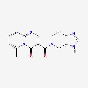 molecular formula C16H15N5O2 B5668864 6-methyl-3-(1,4,6,7-tetrahydro-5H-imidazo[4,5-c]pyridin-5-ylcarbonyl)-4H-pyrido[1,2-a]pyrimidin-4-one 