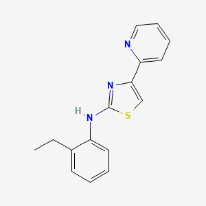 molecular formula C16H15N3S B5668919 N-(2-ethylphenyl)-4-(2-pyridinyl)-1,3-thiazol-2-amine CAS No. 6507-83-1