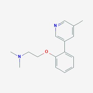 molecular formula C16H20N2O B5668935 N,N-dimethyl-2-[2-(5-methylpyridin-3-yl)phenoxy]ethanamine 