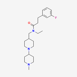 N-ethyl-3-(3-fluorophenyl)-N-[(1'-methyl-1,4'-bipiperidin-4-yl)methyl]propanamide