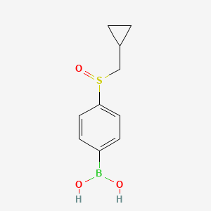 molecular formula C10H13BO3S B566900 4-(Cyclopropylmethylsulfinyl)phenylboronic acid CAS No. 1217501-04-6