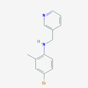molecular formula C13H13BrN2 B5669002 (4-bromo-2-methylphenyl)(3-pyridinylmethyl)amine 