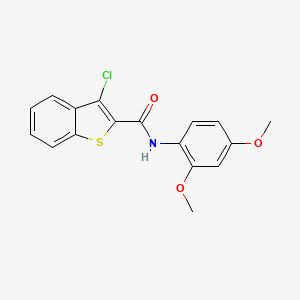 molecular formula C17H14ClNO3S B5669012 3-chloro-N-(2,4-dimethoxyphenyl)-1-benzothiophene-2-carboxamide 