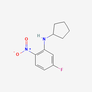 molecular formula C11H13FN2O2 B566904 N-Cyclopentyl-5-fluoro-2-nitroaniline CAS No. 1250834-99-1