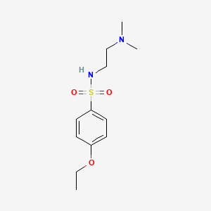 molecular formula C12H20N2O3S B5669042 N-[2-(dimethylamino)ethyl]-4-ethoxybenzenesulfonamide 