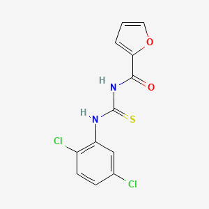 molecular formula C12H8Cl2N2O2S B5669144 N-{[(2,5-dichlorophenyl)amino]carbonothioyl}-2-furamide 