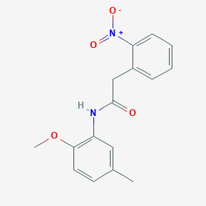 molecular formula C16H16N2O4 B5669238 N-(2-methoxy-5-methylphenyl)-2-(2-nitrophenyl)acetamide 