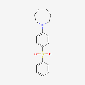 1-[4-(phenylsulfonyl)phenyl]azepane