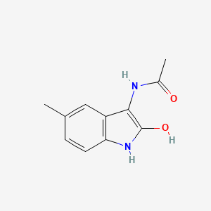 molecular formula C11H12N2O2 B5669300 N-(2-hydroxy-5-methyl-1H-indol-3-yl)acetamide 