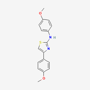 molecular formula C17H16N2O2S B5669303 N,4-bis(4-methoxyphenyl)-1,3-thiazol-2-amine 