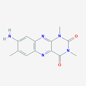 molecular formula C13H13N5O2 B5669336 8-amino-1,3,7-trimethylbenzo[g]pteridine-2,4(1H,3H)-dione 