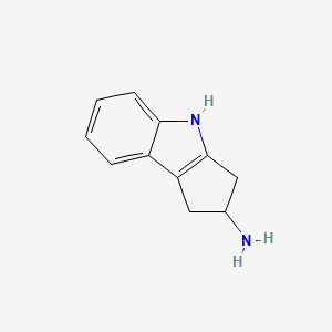 molecular formula C11H12N2 B566936 1,2,3,4-四氢环戊并[b]吲哚-2-胺 CAS No. 1263284-26-9