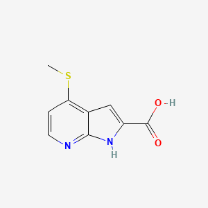 4-(methylthio)-1H-pyrrolo[2,3-b]pyridine-2-carboxylic acid
