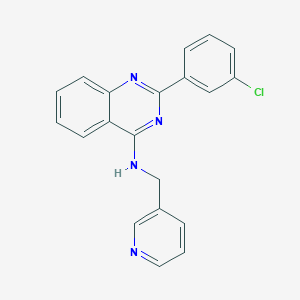 2-(3-chlorophenyl)-N-(3-pyridinylmethyl)-4-quinazolinamine