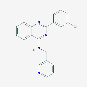 molecular formula C20H15ClN4 B5669520 2-(3-chlorophenyl)-N-(3-pyridinylmethyl)-4-quinazolinamine 