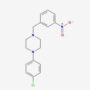 molecular formula C17H18ClN3O2 B5669545 1-(4-chlorophenyl)-4-(3-nitrobenzyl)piperazine 
