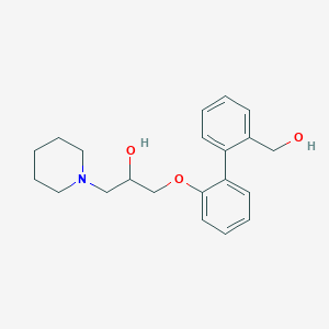 molecular formula C21H27NO3 B5669567 1-{[2'-(hydroxymethyl)biphenyl-2-yl]oxy}-3-piperidin-1-ylpropan-2-ol 