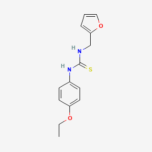 molecular formula C14H16N2O2S B5669582 N-(4-ethoxyphenyl)-N'-(2-furylmethyl)thiourea 