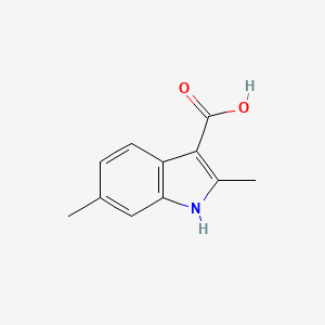 molecular formula C11H11NO2 B566959 2,6-二甲基-1H-吲哚-3-羧酸 CAS No. 1227267-27-7