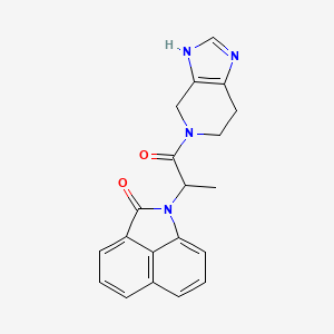 1-[1-methyl-2-oxo-2-(1,4,6,7-tetrahydro-5H-imidazo[4,5-c]pyridin-5-yl)ethyl]benzo[cd]indol-2(1H)-one