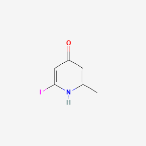 molecular formula C6H6INO B566962 2-Iodo-6-methylpyridin-4-ol CAS No. 1227580-33-7