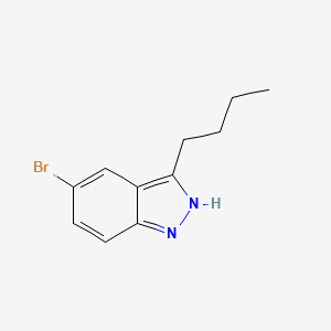 molecular formula C11H13BrN2 B566963 5-Bromo-3-butyl-1H-indazole CAS No. 1314988-13-0