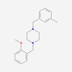 molecular formula C20H26N2O B5669632 1-(2-methoxybenzyl)-4-(3-methylbenzyl)piperazine 