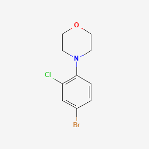 molecular formula C10H11BrClNO B566964 4-(4-Bromo-2-chlorophenyl)morpholine CAS No. 1272756-07-6